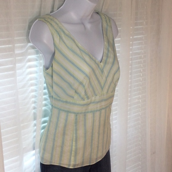 Loft Green/White Stripe Shell Size 4 - Picture 2 of 10